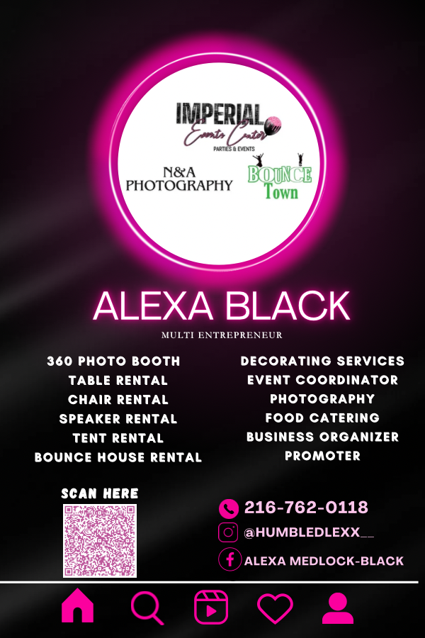 Alexa Black event rental, decorating, photography and coordination services